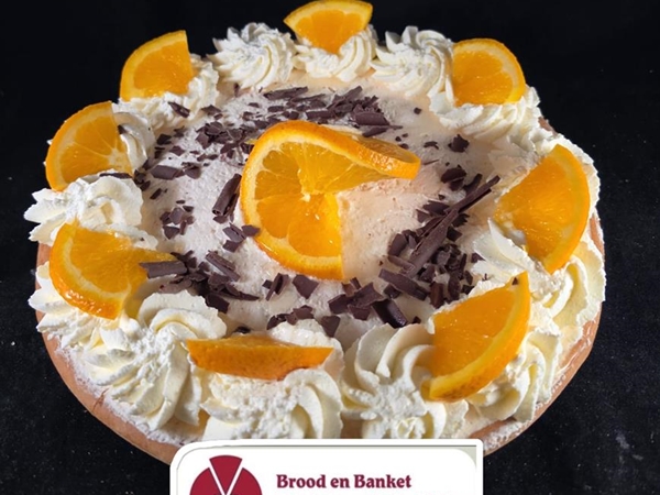 sinaasappel bavaroise vlaai 10/12 person